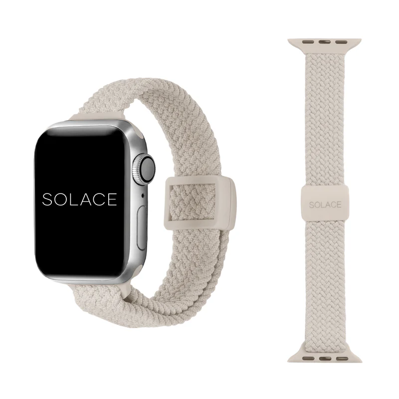 Solace Bands sand neutral colour — everyday casual Apple Watch band style