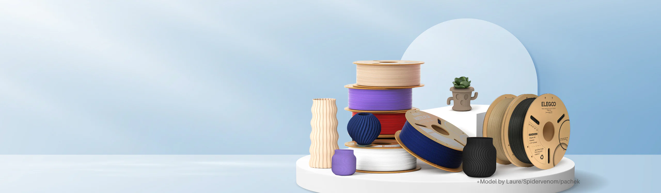 ELEGOO Filament Range — Wide Color Selection & Bundle Discounts