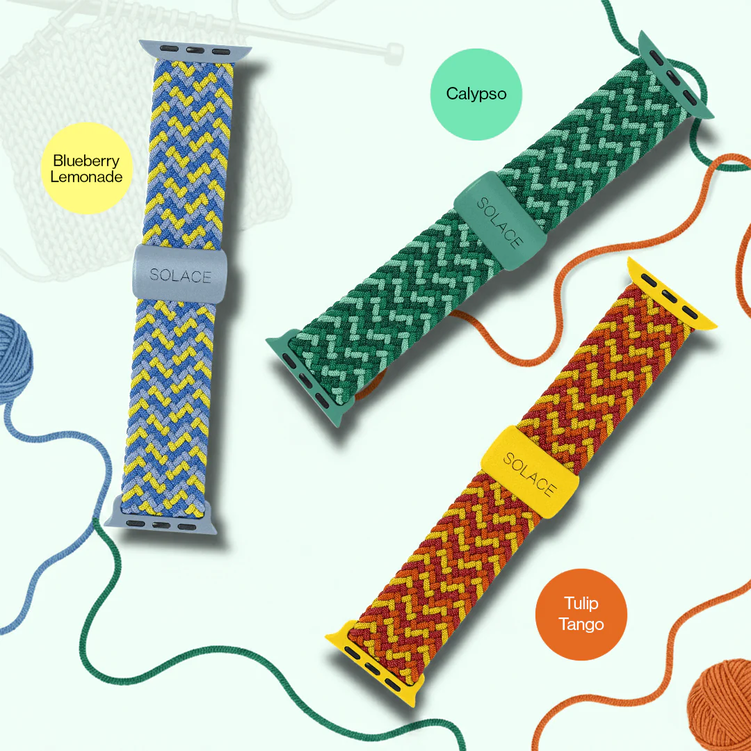 Solace Bands Triple Knit Series — premium Apple Watch bands collection